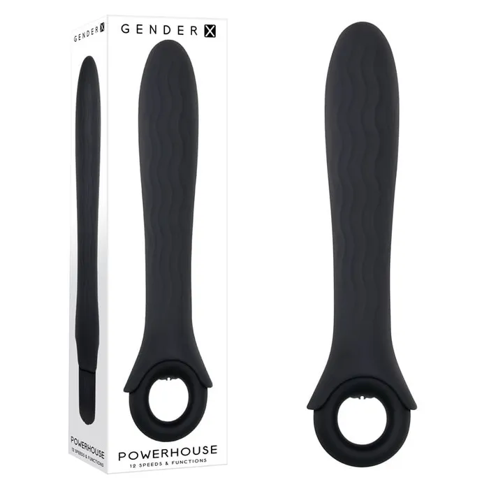 Vibrators Gender X Gender X POWERHOUSE Black 216 cm USB Rechargeable Vibrator