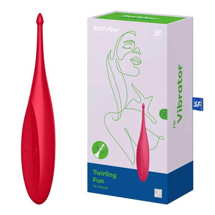 Vibrators | Satisfyer Satisfyer Twirling Fun - Red USB Rechargeable Point Clitoral Stimulator
