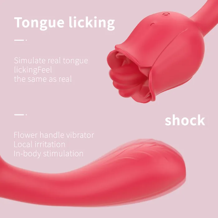 Vibrators | sexense Rose Tongue Clitoral and G-Spot Vibrator For Female Vibrators | sexense Rose Tongue Clitoral and G-Spot Vibrator For Female