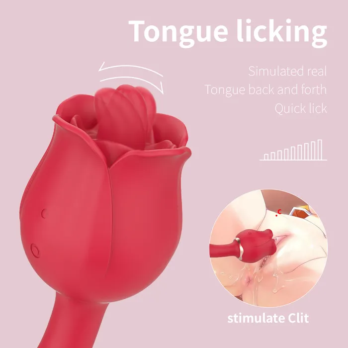 Vibrators | sexense Rose Tongue Clitoral and G-Spot Vibrator For Female Vibrators | sexense Rose Tongue Clitoral and G-Spot Vibrator For Female