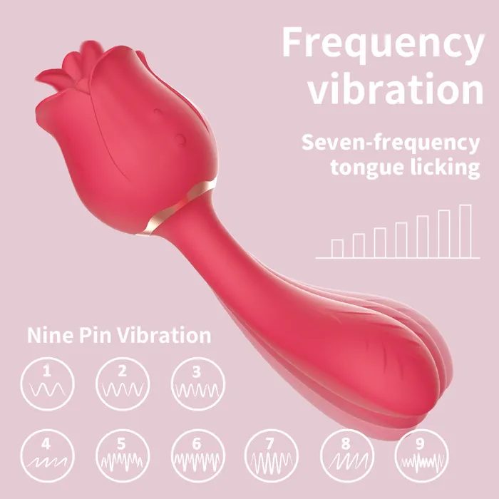 Vibrators | sexense Rose Tongue Clitoral and G-Spot Vibrator For Female Vibrators | sexense Rose Tongue Clitoral and G-Spot Vibrator For Female