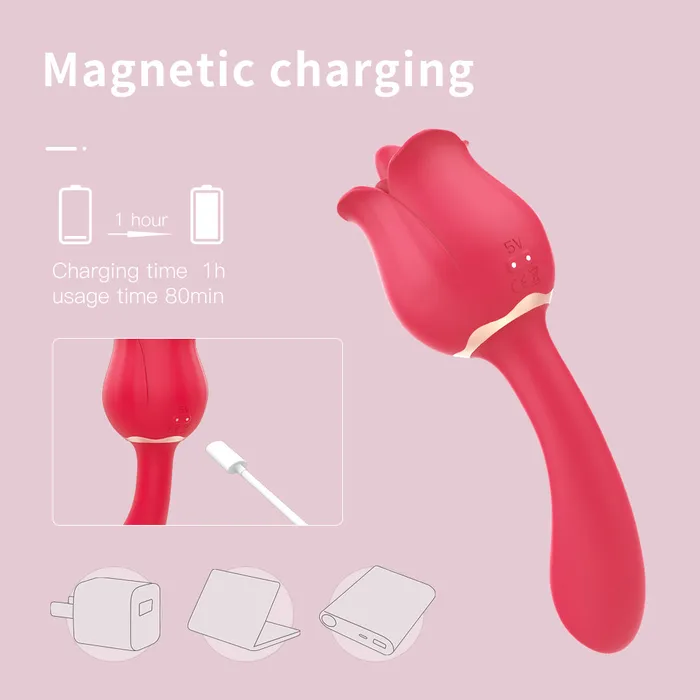 Vibrators | sexense Rose Tongue Clitoral and G-Spot Vibrator For Female Vibrators | sexense Rose Tongue Clitoral and G-Spot Vibrator For Female