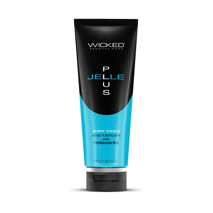 Wicked Sensual Care Male Sex Toys Aqua Jelle Plus Anal Lubricant With Relaxants 8 Oz Wicked Sensual Care Male Sex Toys Aqua Jelle Plus Anal Lubricant With Relaxants 8 Oz