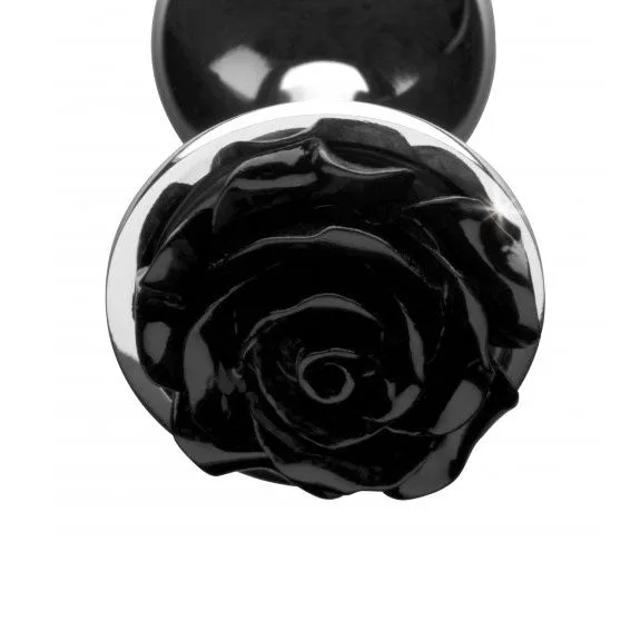 XR Brands Anal | Booty Sparks Black Rose Anal Plug Small