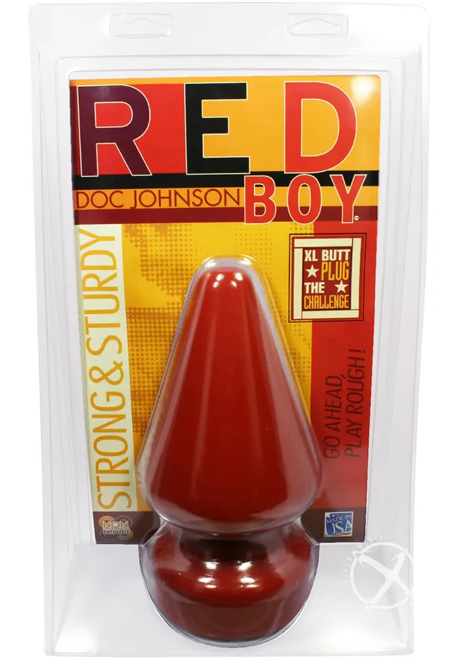 Anal | Doc Johnson Red Boy - The Challenge - Extra Large Butt Plug