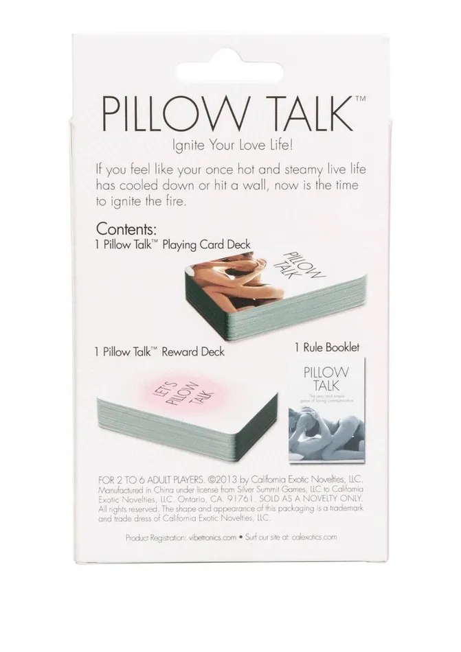 CalExotics Vibrators | Pillow Talk Couples Card Game