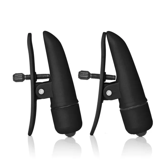 California Exotic Anal | Nipplettes Vibrating Black Nipple Clamps