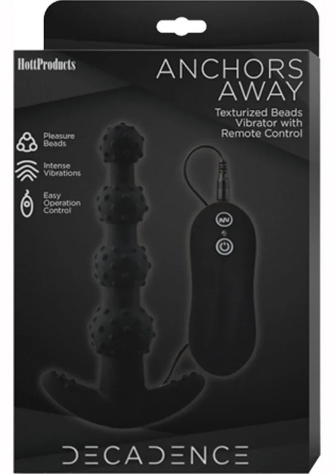 Decadence Anchors Away Silicone Vibrating Butt Plug with Remote Control | Decadence Male Sex Toys