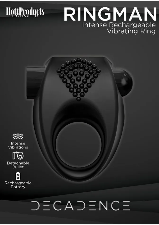 Decadence Ring Man Silicone Vibrating Cock Ring | Decadence Male Sex Toys