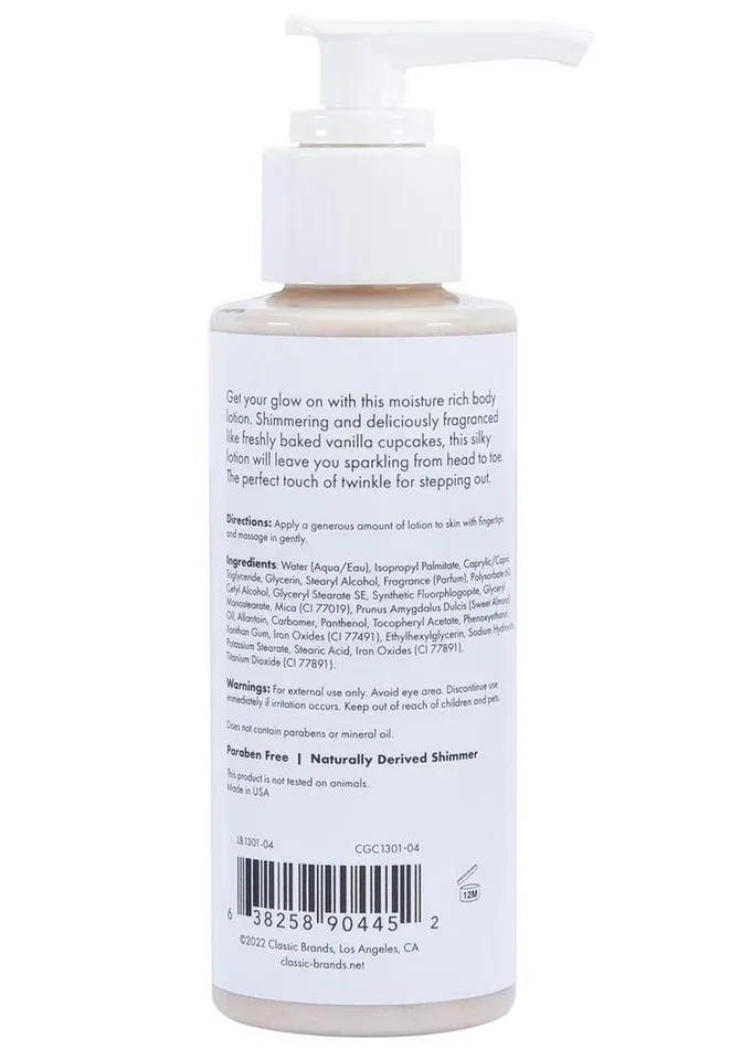 Dildos | CGC CG Glow Vanilla Cupcake Fragranced Shimmer Lotion