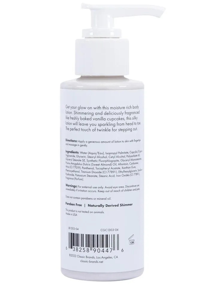 Dildos | CGC CG Glow Vanilla Cupcake Fragranced Shimmer Lotion