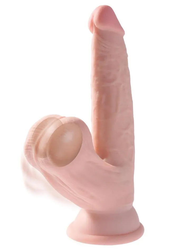 Dildos | King Cock Triple Density Cock with Swinging Balls - King Cock