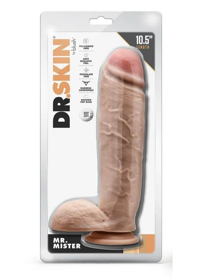 Dr. Skin Dildos | Dr. Skin Mr. Mister Dildo with Balls and Suction Cup