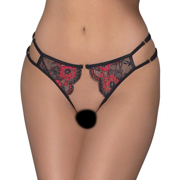 Female Sex Toys Cottelli Collection Cottelli Adjustable Lacey Crotchless Brief