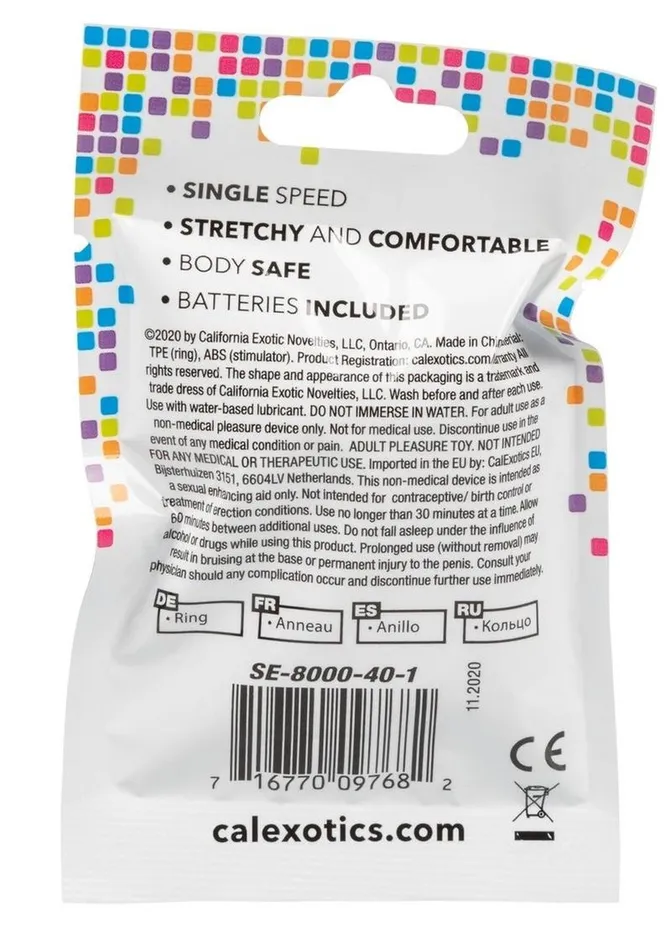 Foil Pack Vibrating Cock Ring | Fun Packs Male Sex Toys
