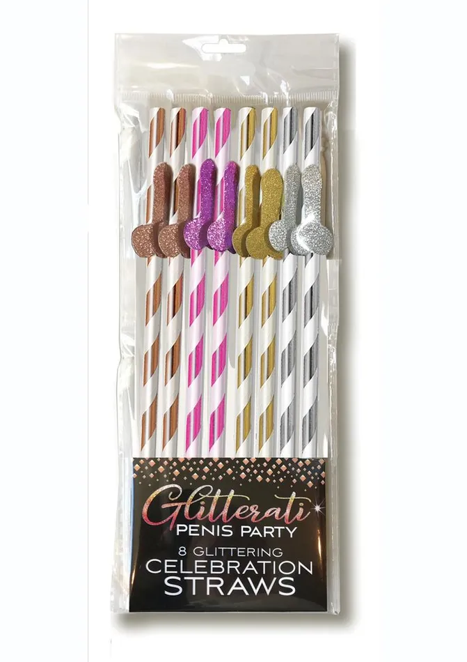 Glitterati Penis Party Tall Celebration Straws Candyprints Party Male Sex Toys Glitterati Penis Party Tall Celebration Straws Candyprints Party Male Sex Toys
