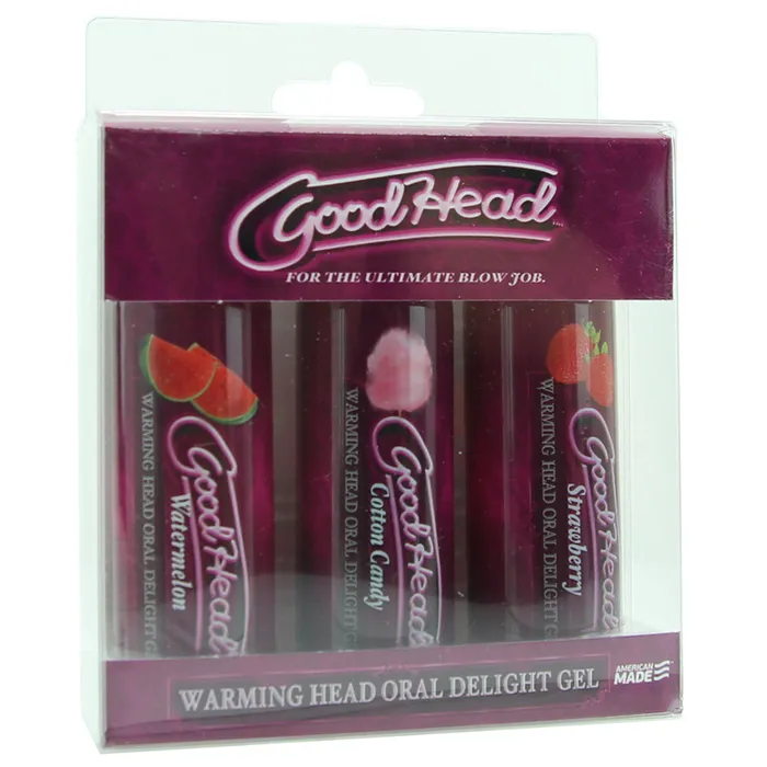 GoodHead Warming Head Oral Delight Gel 3 Pack in 2oz | Doc Johnson Enhancers