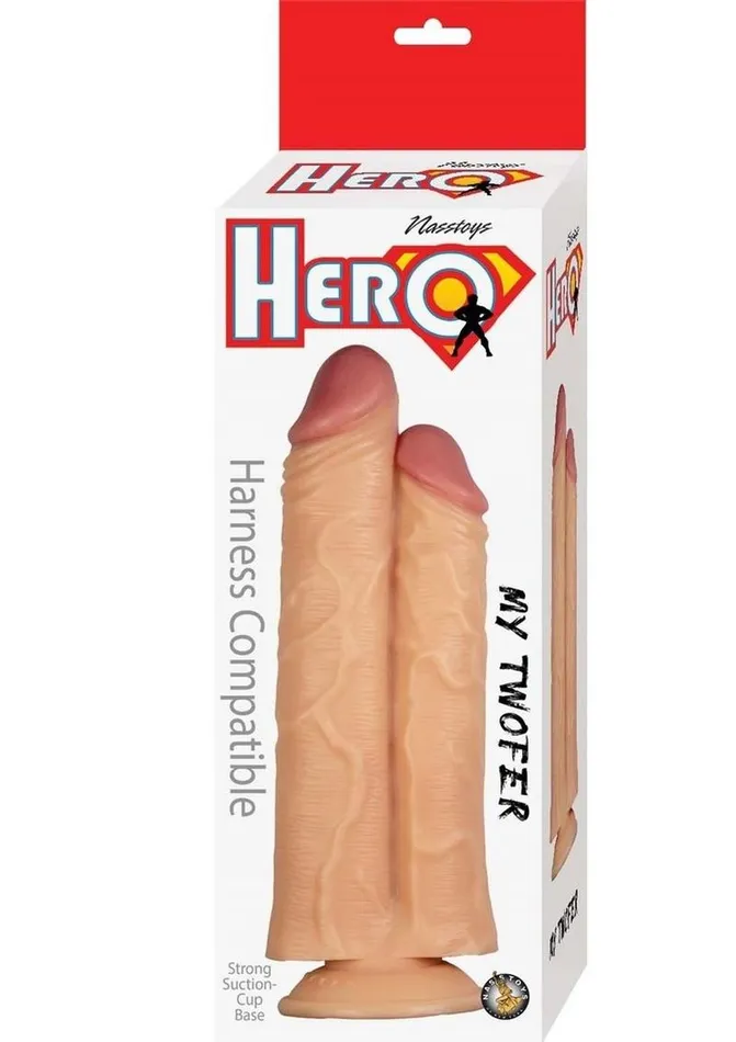 Hero Female Sex Toys | Hero My Twofer Double Dildo with Suction Cup