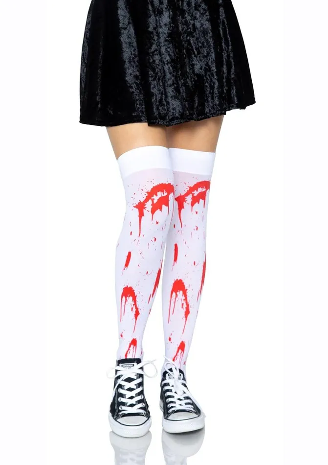 Leg Avenue Leg Avenue Bloody Zombie Thigh High Vibrators