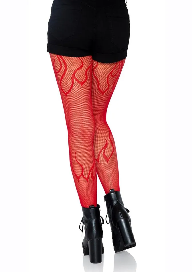 Leg Avenue Vibrators | Leg Avenue Flame Net Tights
