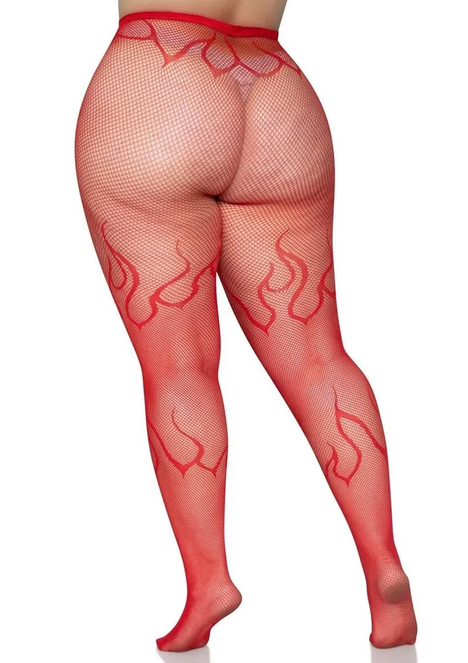 Leg Avenue Vibrators | Leg Avenue Flame Net Tights
