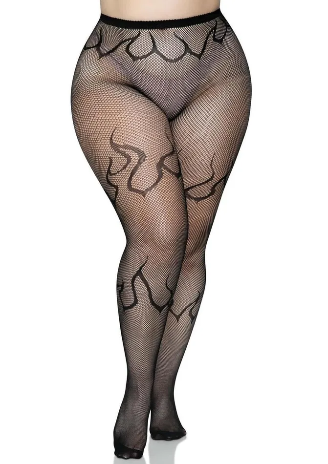 Leg Avenue Vibrators | Leg Avenue Flame Net Tights