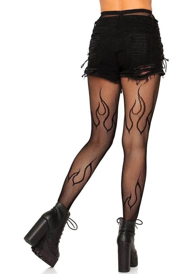 Leg Avenue Vibrators | Leg Avenue Flame Net Tights