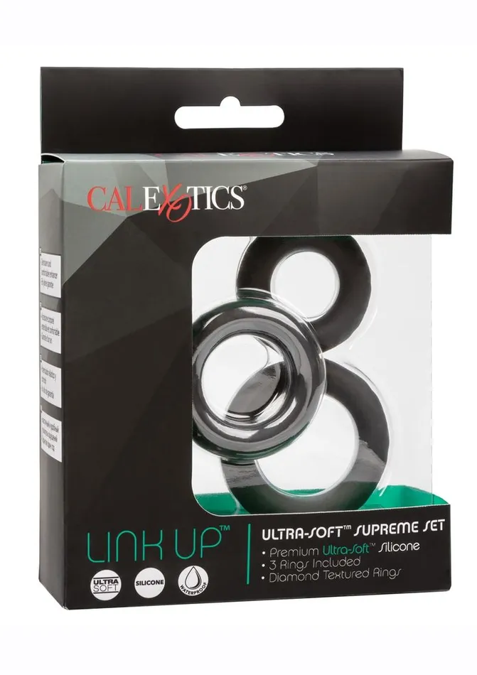 Link Up Male Sex Toys | Link Up Ultra Soft Supreme Set Silicone Cock Rings