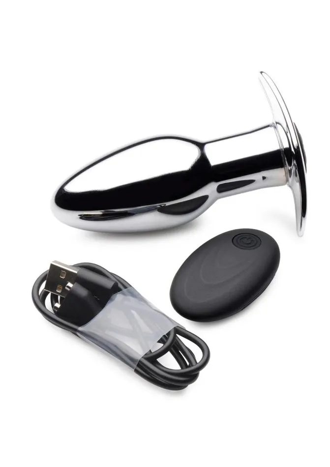Male Sex Toys | Master Series Master Series Chrome Blast 7x Rechargeable Anal Plug with Remote Control