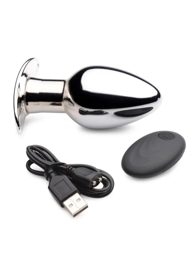 Male Sex Toys | Master Series Master Series Chrome Blast 7x Rechargeable Anal Plug with Remote Control