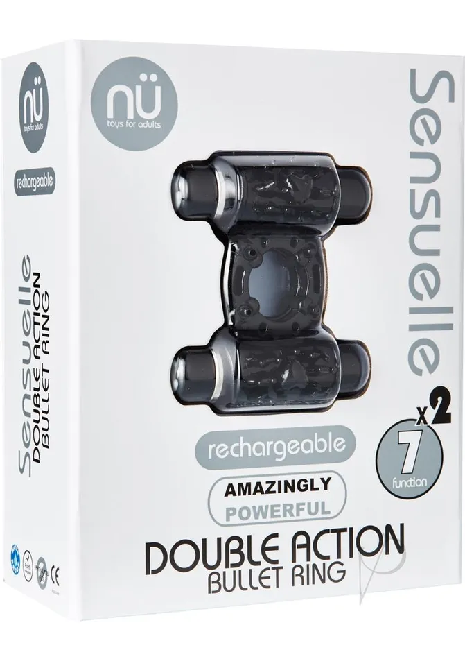 Male Sex Toys | Nu Sensuelle Nu Sensuelle Double Action Bullet Ring Rechargeable Vibrating Cock Ring Male Sex Toys | Nu Sensuelle Nu Sensuelle Double Action Bullet Ring Rechargeable Vibrating Cock Ring