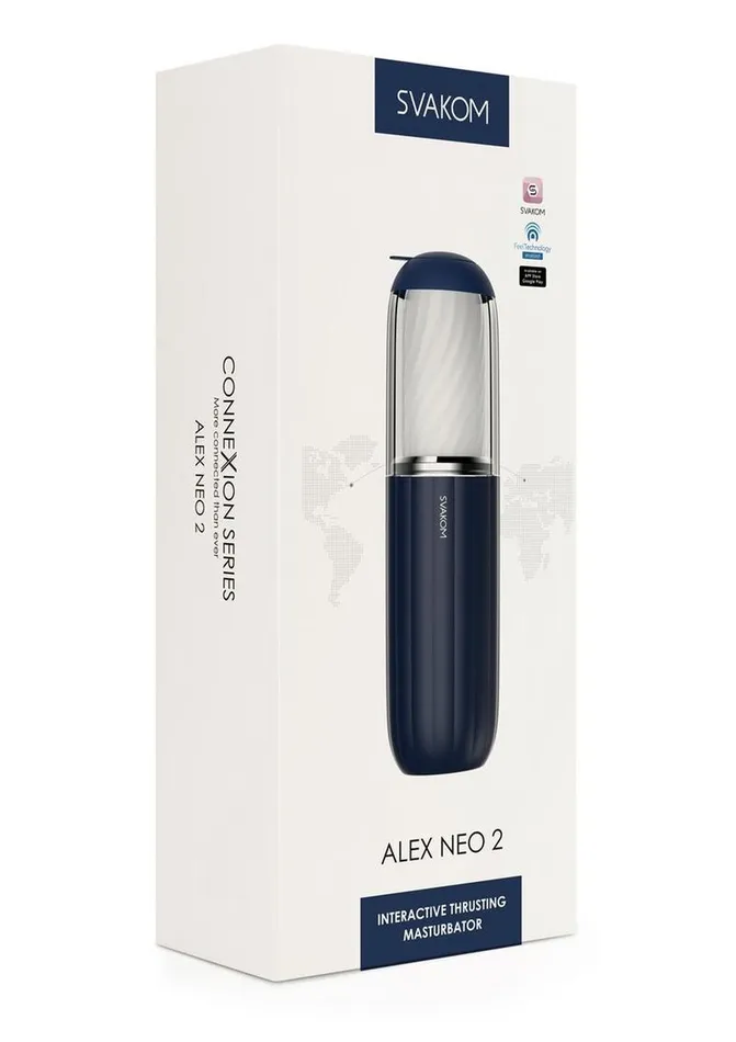 Male Sex Toys | Svakom Svakom Alex Neo 2 Interactive Thrusting Rechargeable Masturbator