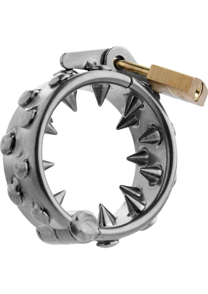 Master Series Male Sex Toys Master Series Impaler Locking CBT Ring with Spikes