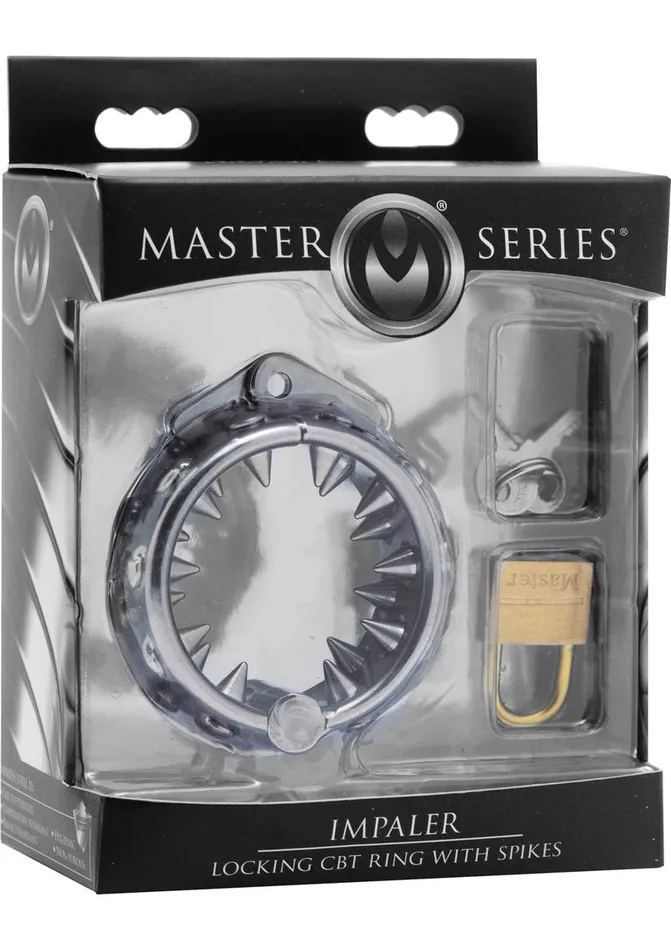 Master Series Male Sex Toys | Master Series Impaler Locking CBT Ring with Spikes