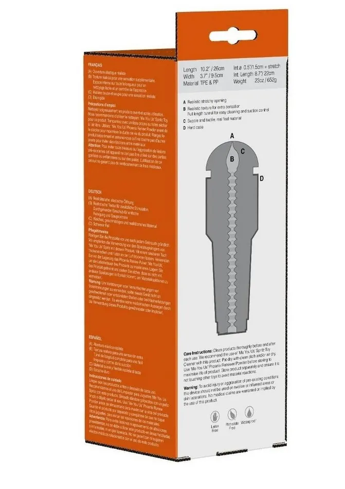 ME YOU US Deep Throat Torch Masturbator - Mouth | Me You Us Male Sex Toys