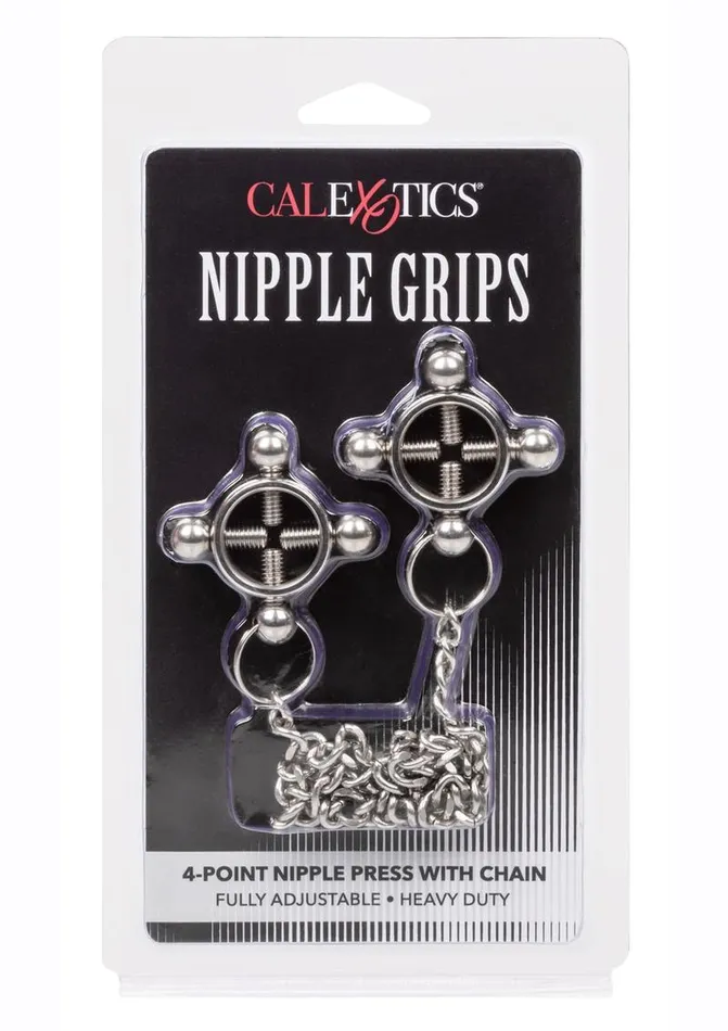 Nipple Grips Nipple & Clitoral Toys | Nipple Grips 4-Point Nipple Press with Chain