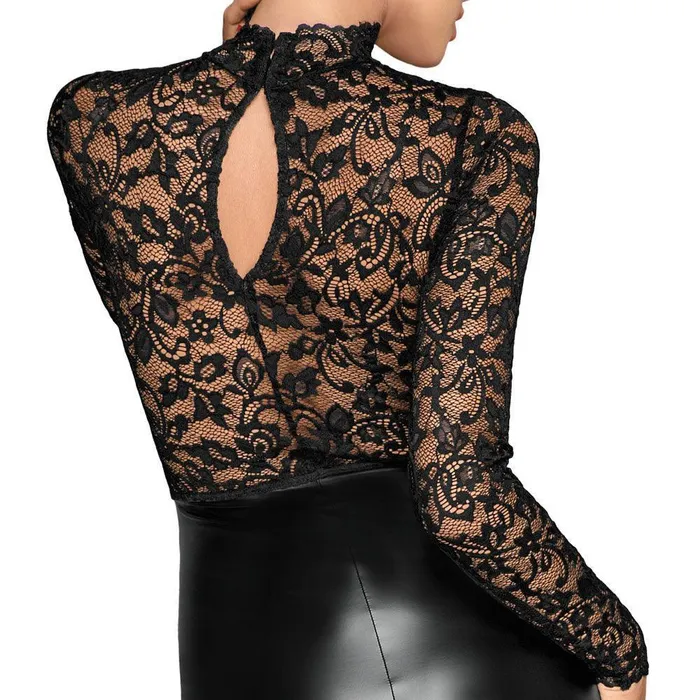 Noir Black Lace and Wet Look Dress | Various Toy Brands Anal