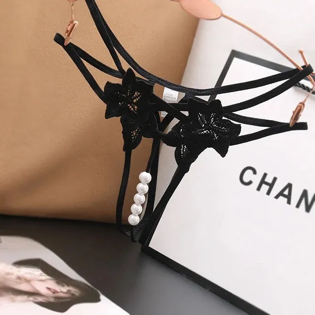 Pika's Exclusive Crotchless Beaded Lovers Thong | Pik A Pleasure Anal