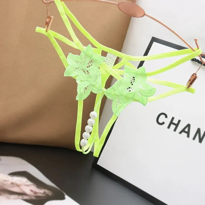 Pika's Exclusive Crotchless Beaded Lovers Thong | Pik A Pleasure Anal