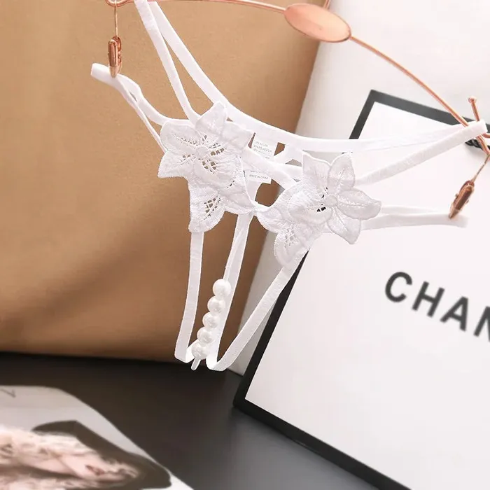 Pika's Exclusive Crotchless Beaded Lovers Thong | Pik A Pleasure Anal
