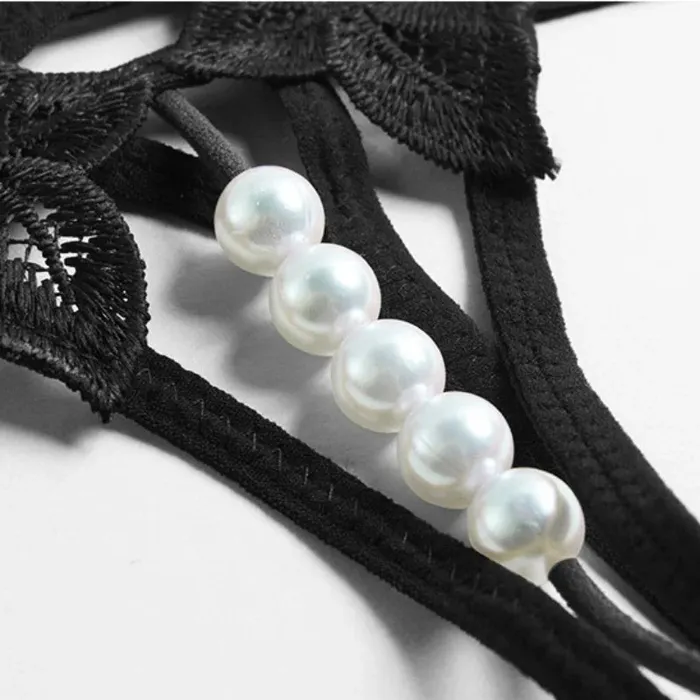 Pika's Exclusive Crotchless Beaded Lovers Thong | Pik A Pleasure Anal