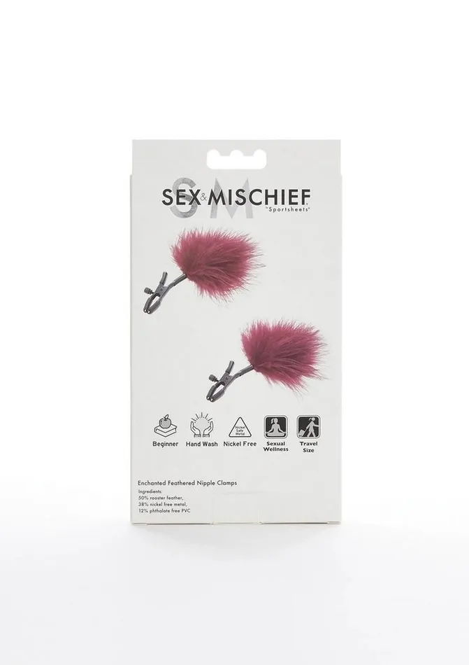 Sex and Mischief Enchanted Feather Nipple Clamps | Sex and Mischief Couples