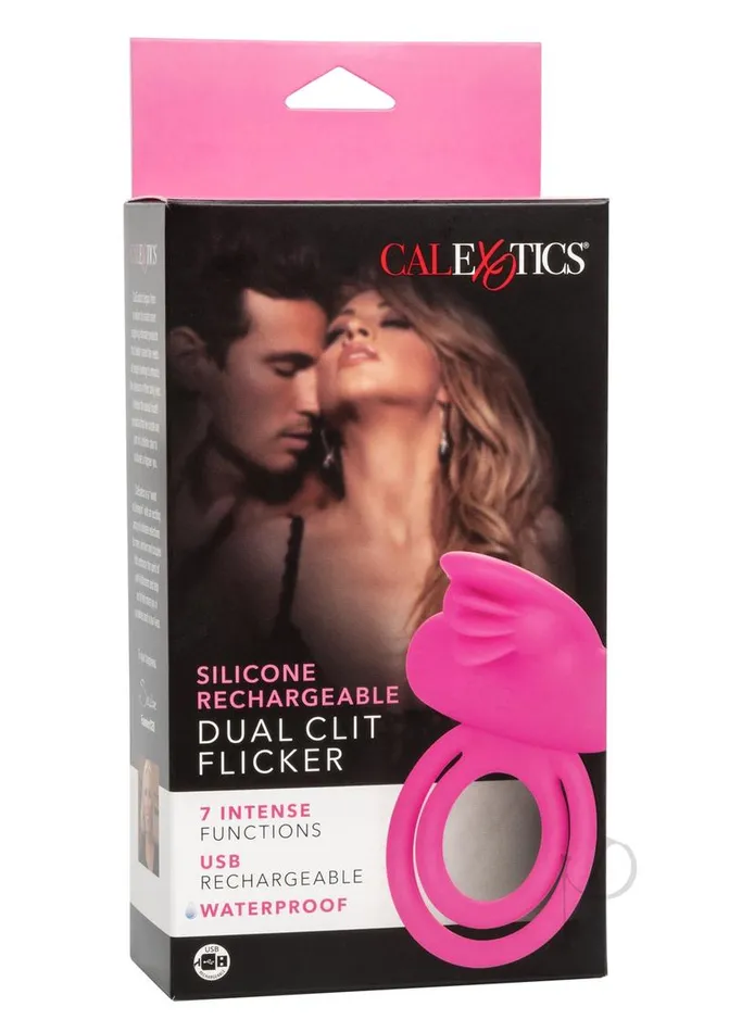 Silicone Recharge Dual Clit Flicker Enh California Exotic Novelties Llc Female Sex Toys