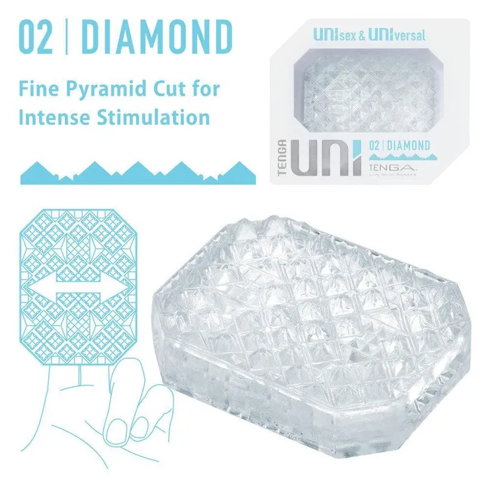 Tenga Male Sex Toys Tenga UNI Diamond Sleeve Masturbator