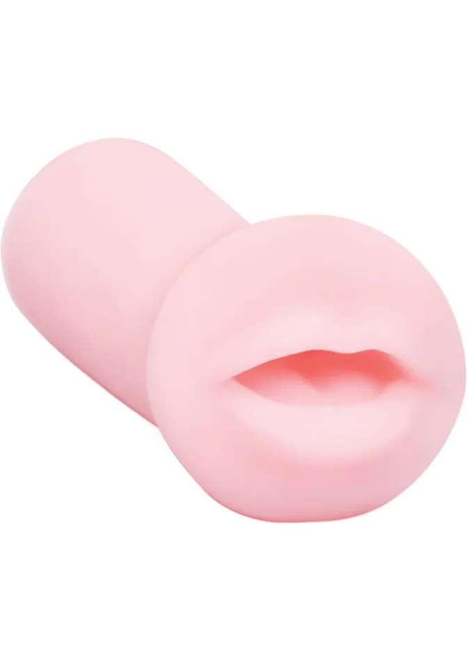 THE 9S The 9s Pocket Pink Mini Mouth Masturbator Male Sex Toys