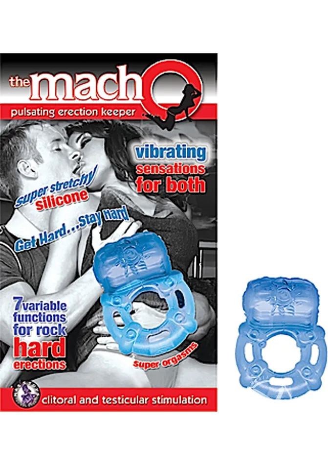 The Macho Erection Keeper Silicone Vibrating Cock Ring Macho Male Sex Toys The Macho Erection Keeper Silicone Vibrating Cock Ring Macho Male Sex Toys