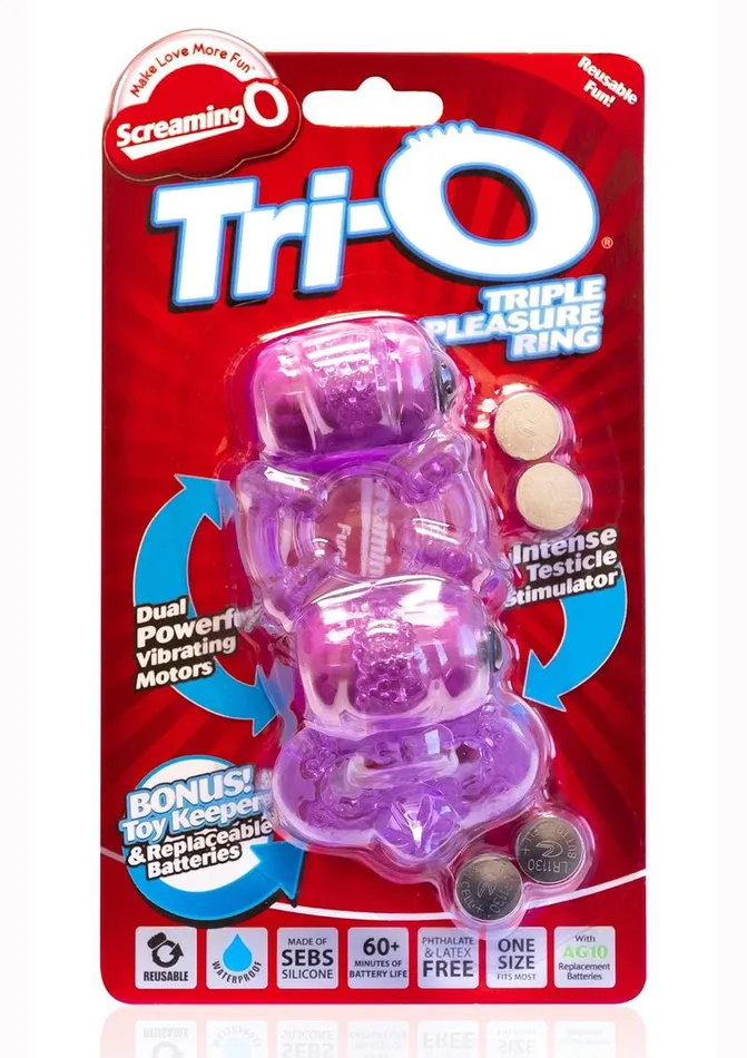 Tri-O Triple Pleasure Ring | Screaming O Male Sex Toys