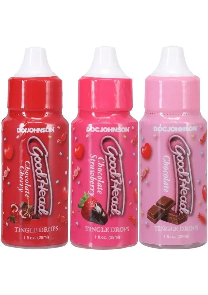 Vibrators GoodHead Goodhead Tingle Drops Assorted Flavors