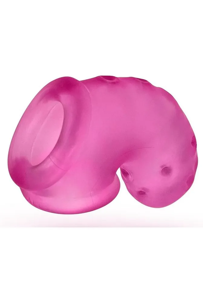 Vibrators | Oxballs Airlock Air-Lite Vented Silicone Chastity - Pink Ice