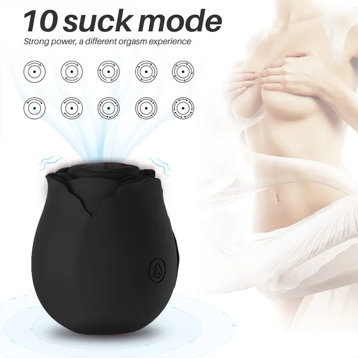 Aimitoy Vibrators | Regular Rose Vibrator Black